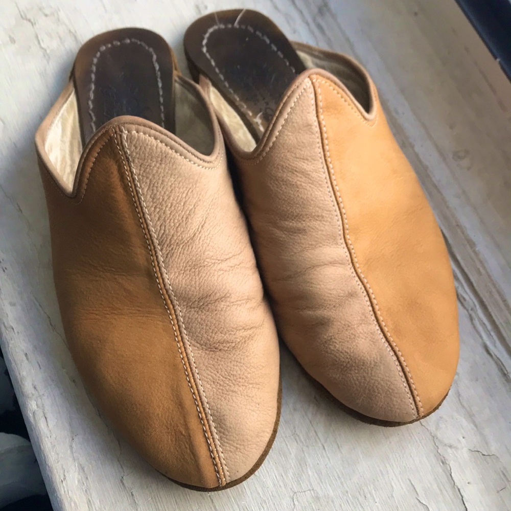 Tan Leather Women's Loafers